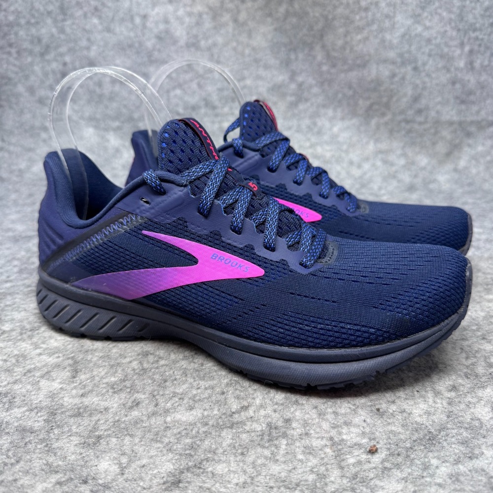 Brooks Anthem 5 Womens Running Shoes WOMENS Size 8.5 Navy Pink Road Sneakers